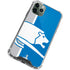 NFL Detroit Lions Retro Logo iPhone 12 Pro Clear Case