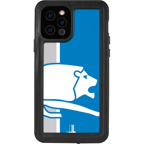 NFL Detroit Lions Retro Logo iPhone 12 Pro Waterproof Case