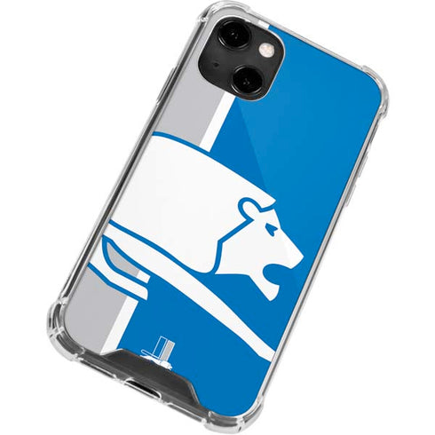 NFL Detroit Lions Retro Logo iPhone 14 Clear Case
