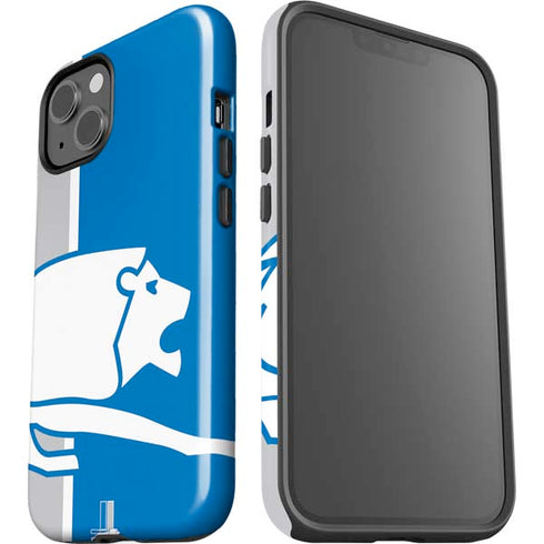 NFL Detroit Lions Retro Logo iPhone 15 Plus Impact Case