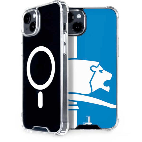 NFL Detroit Lions Retro Logo iPhone 15 Plus MagSafe Case