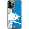 NFL Detroit Lions Retro Logo iPhone 15 Pro Max Clear Case