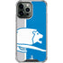 NFL Detroit Lions Retro Logo iPhone 14 Pro Max Clear Case