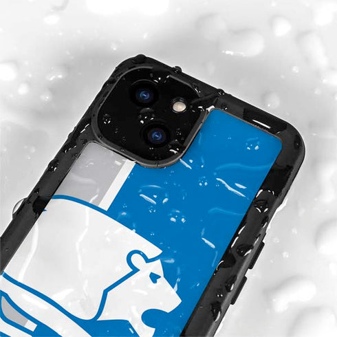 NFL Detroit Lions Retro Logo iPhone 15 Waterproof Case