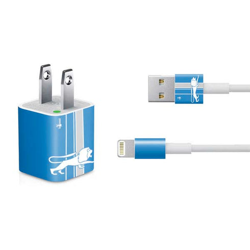 NFL Detroit Lions Retro Logo iPhone Charger (5W USB) Skin