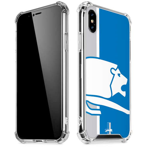 NFL Detroit Lions Retro Logo iPhone XS Max Clear Case