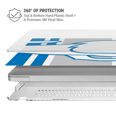 NFL Detroit Lions Retro Logo MacBook Pro 13in (2020) Case plus Skin