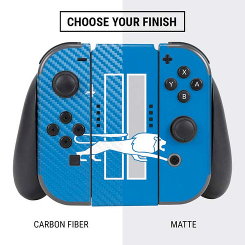 NFL Detroit Lions Retro Logo Nintendo Switch Bundle Skin