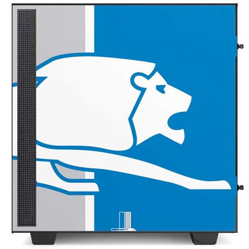 NFL Detroit Lions Retro Logo NZXT H510 Compact ATX Mid-Tower Case Skin