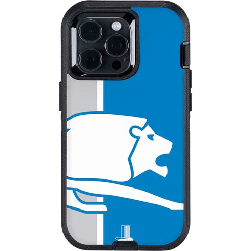 NFL Detroit Lions Retro Logo Otterbox Defender iPhone Skin
