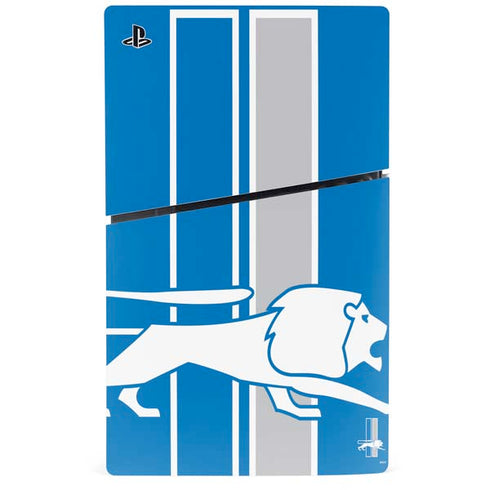 NFL Detroit Lions Retro Logo PS5 Slim Digital Edition Console Skin