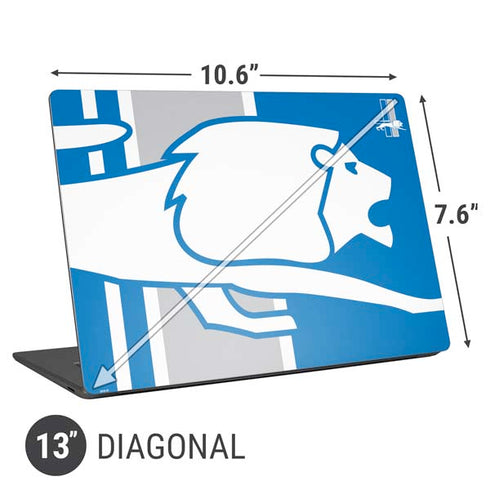NFL Detroit Lions Retro Logo Universal Laptop 13in (10.6 x 7.6in) Skin