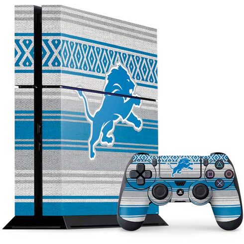NFL Detroit Lions Trailblazer PS4 Console and Controller Bundle Skin