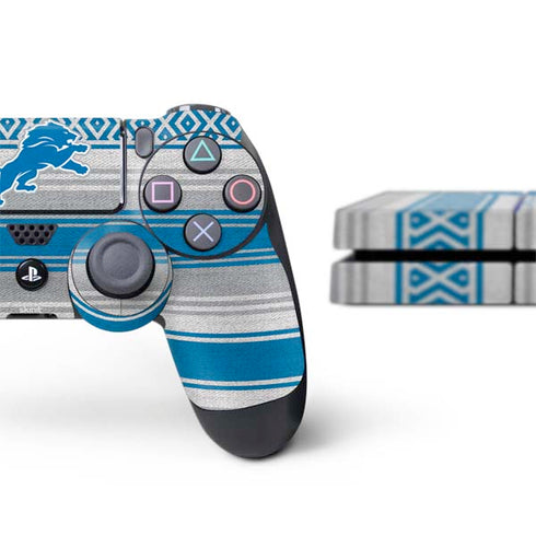 NFL Detroit Lions Trailblazer PS4 Console and Controller Bundle Skin