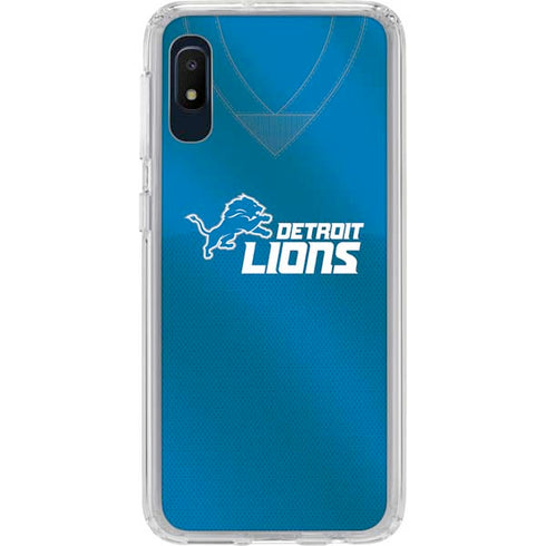 NFL Detroit Lions Team Jersey Galaxy A10e Clear Case