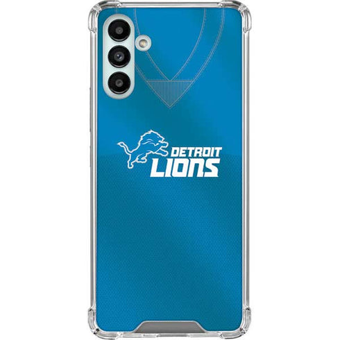 NFL Detroit Lions Team Jersey Galaxy A13 5G Clear Case