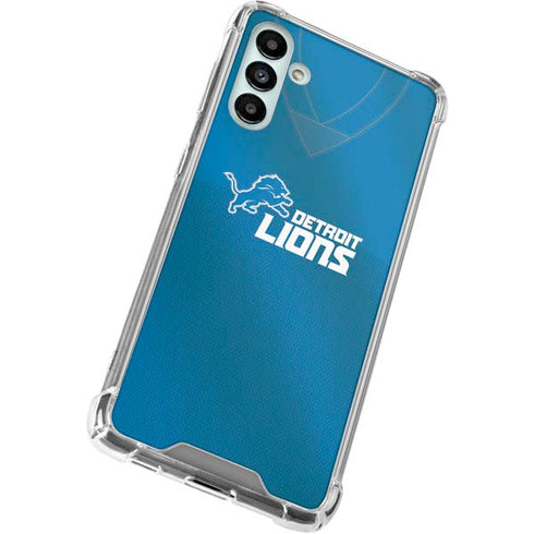 NFL Detroit Lions Team Jersey Galaxy A13 5G Clear Case