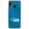 NFL Detroit Lions Team Jersey Galaxy A20 Clear Case