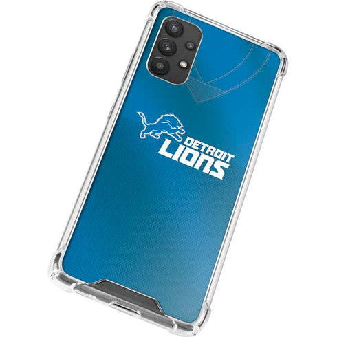 NFL Detroit Lions Team Jersey Galaxy A32 5G Clear Case