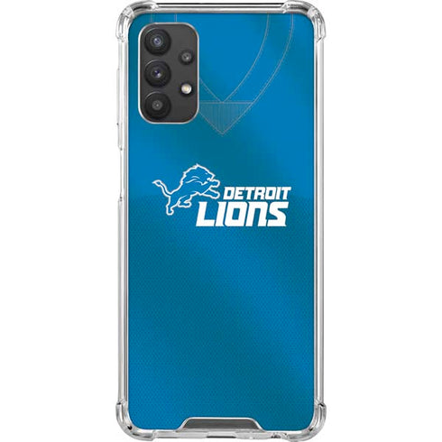 NFL Detroit Lions Team Jersey Galaxy A32 5G Clear Case