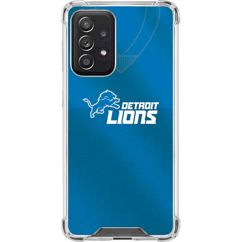 NFL Detroit Lions Team Jersey Galaxy A52 5G Clear Case