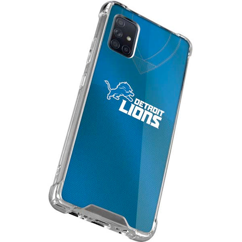 NFL Detroit Lions Team Jersey Galaxy A71 5G Clear Case