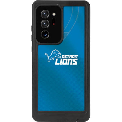 NFL Detroit Lions Team Jersey Galaxy Note20 Ultra 5G Waterproof Case