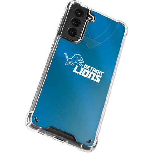NFL Detroit Lions Team Jersey Galaxy S21 5G Clear Case