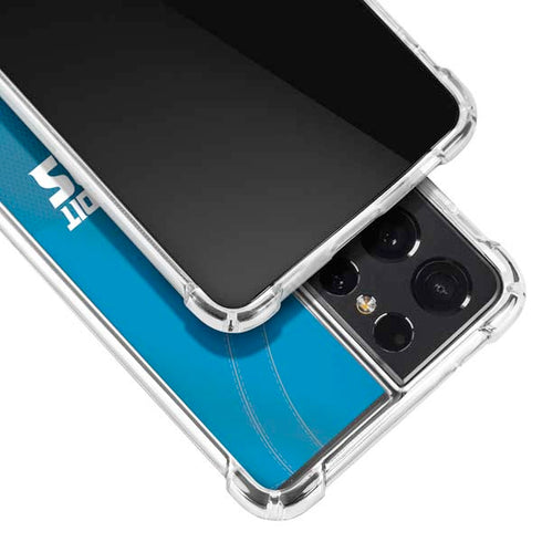 NFL Detroit Lions Team Jersey Galaxy S21 Ultra 5G Clear Case