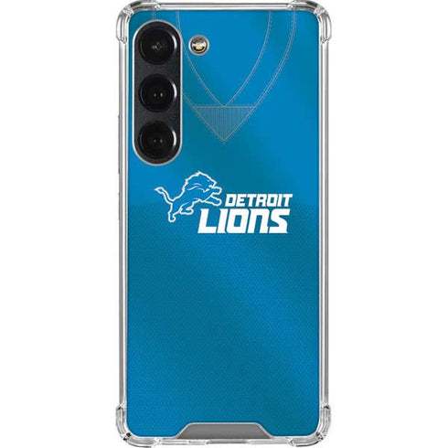 NFL Detroit Lions Team Jersey Galaxy S23 Clear Case