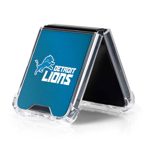 NFL Detroit Lions Team Jersey Galaxy Z Flip5 5G Clear Case