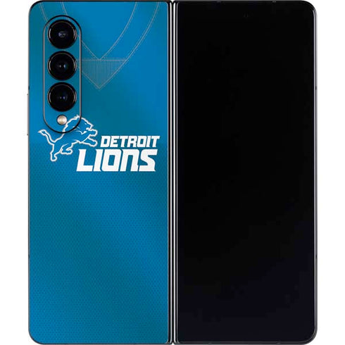 NFL Detroit Lions Team Jersey Galaxy Z Fold4 5G Skin