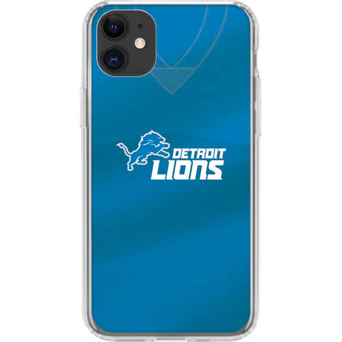 NFL Detroit Lions Team Jersey iPhone 11 Clear Case