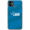 NFL Detroit Lions Team Jersey iPhone 11 Clear Case