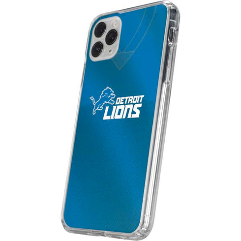 NFL Detroit Lions Team Jersey iPhone 11 Pro Clear Case