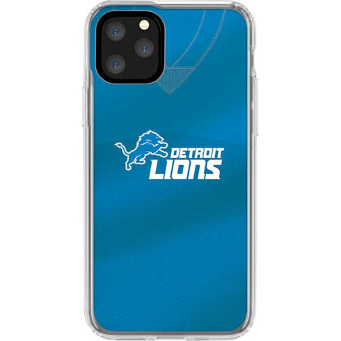 NFL Detroit Lions Team Jersey iPhone 11 Pro Clear Case