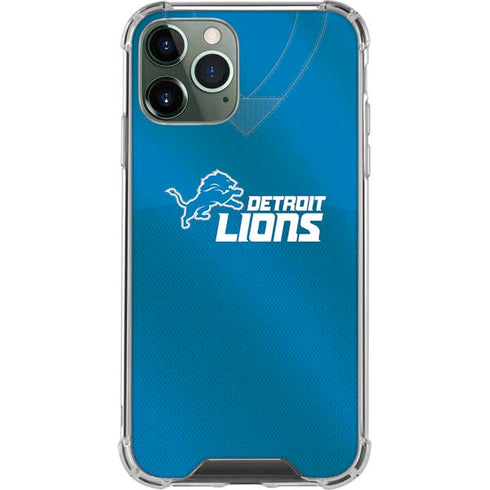 NFL Detroit Lions Team Jersey iPhone 11 Pro Max Clear Case