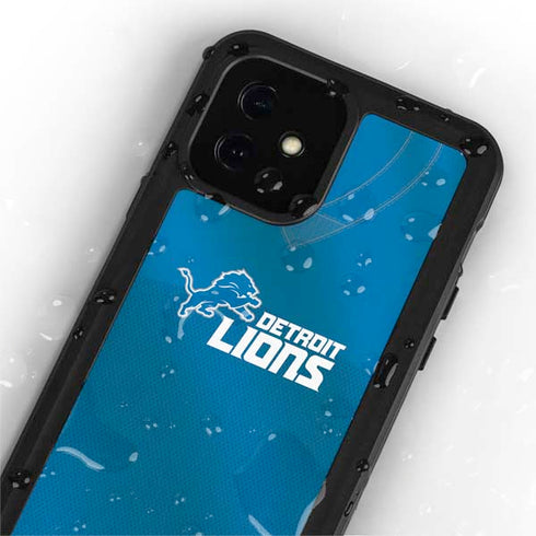 NFL Detroit Lions Team Jersey iPhone 12 Mini Waterproof Case