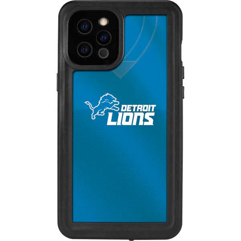 NFL Detroit Lions Team Jersey iPhone 12 Pro Max Waterproof Case