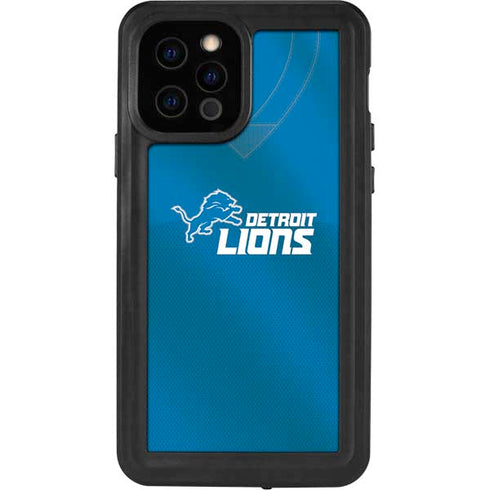 NFL Detroit Lions Team Jersey iPhone 12 Pro Waterproof Case