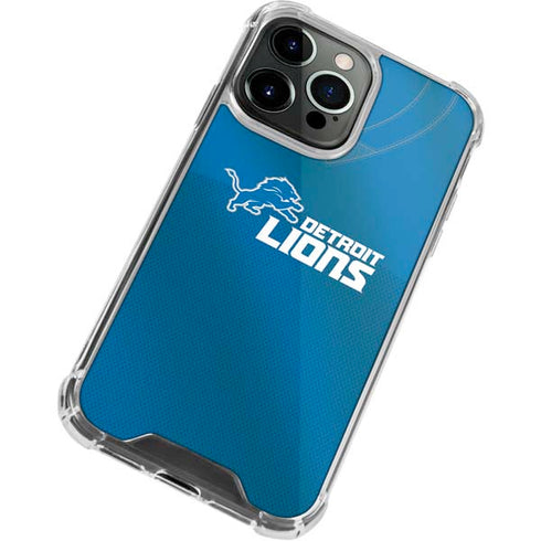 NFL Detroit Lions Team Jersey iPhone 13 Pro Clear Case
