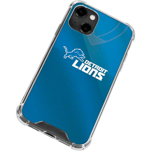 NFL Detroit Lions Team Jersey iPhone 14 Clear Case