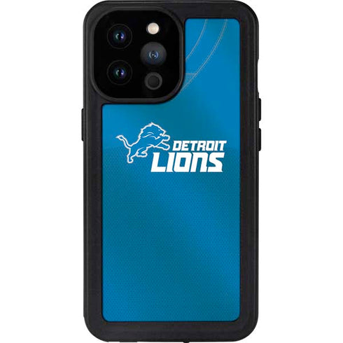 NFL Detroit Lions Team Jersey iPhone 14 Pro Max Waterproof Case