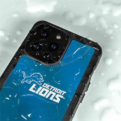 NFL Detroit Lions Team Jersey iPhone 14 Pro Max Waterproof Case