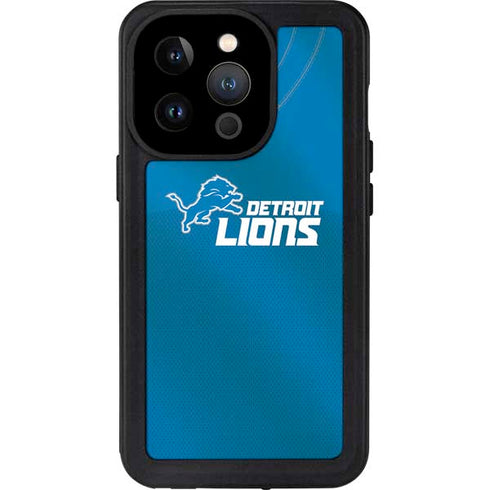 NFL Detroit Lions Team Jersey iPhone 14 Pro Waterproof Case
