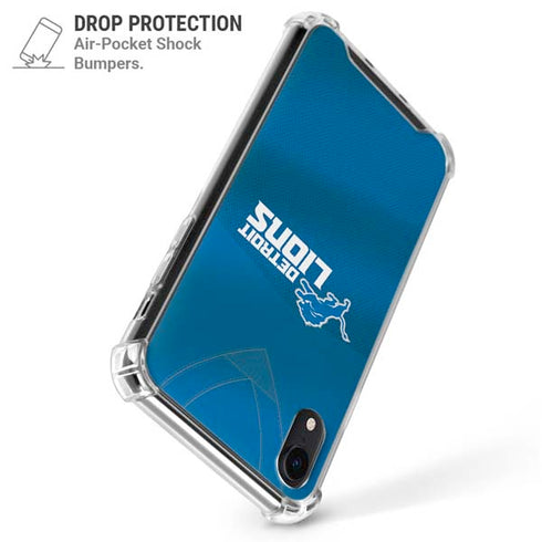 NFL Detroit Lions Team Jersey iPhone XR Clear Case