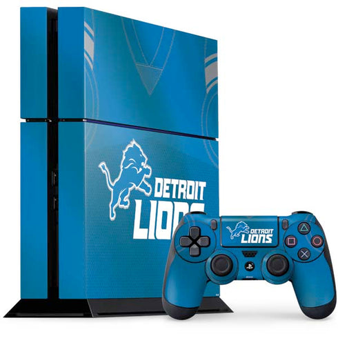 NFL Detroit Lions Team Jersey PS4 Console and Controller Bundle Skin