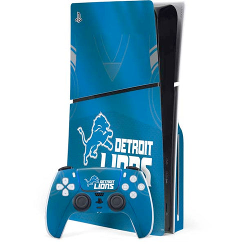 NFL Detroit Lions Team Jersey PS5 Slim Disk Bundle Skin