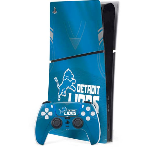 NFL Detroit Lions Team Jersey PS5 Slim Digital Edition Bundle Skin