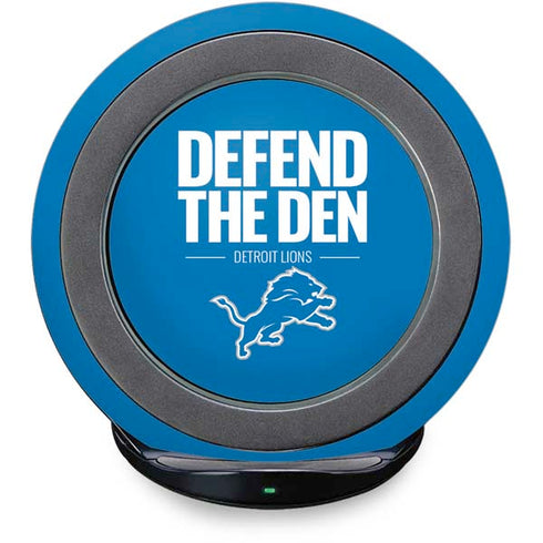 NFL Detroit Lions Team Motto Fast Charge Wireless Charging Stand Skin
